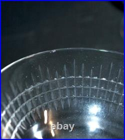 BACCARAT Lot 6 coupes à champagne NANCY en cristal taillé jeu d'orgue 11.5cm
