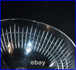 BACCARAT Lot 6 coupes à champagne NANCY en cristal taillé jeu d'orgue 11.5cm