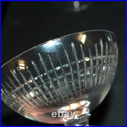BACCARAT Lot 6 coupes à champagne NANCY en cristal taillé jeu d'orgue 11.5cm