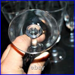 BACCARAT Lot 6 verres flûte champagne cristal signé Baccarat CARCASSONNE éclats BACCARAT Lot 6 verres flûte champagne cristal signé Baccarat CARCASSONNE éclats