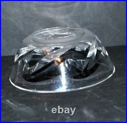 BACCARAT Lot 7 coupelles bol en cristal taillé biseau oblique D12.5 H5