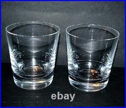 BACCARAT Lot de 2 verres à whisky tumbler PERFECTION en cristal signé 9.6 cm