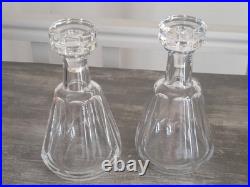 BACCARAT Paire de Carafes en Cristal modèle Talleyrand Ht. 23cm TBE