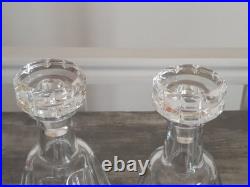 BACCARAT Paire de Carafes en Cristal modèle Talleyrand Ht. 23cm TBE