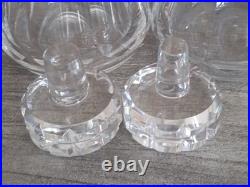 BACCARAT Paire de Carafes en Cristal modèle Talleyrand Ht. 23cm TBE