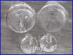 BACCARAT Paire de Carafes en Cristal modèle Talleyrand Ht. 23cm TBE