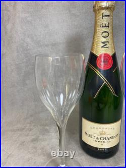 BACCARAT RARE 2 flûtes à champagne Baccarat en cristal France vintage