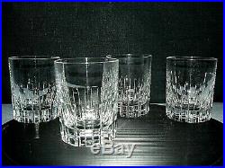 BACCARAT ROTARY 4 VERRES A WHISKY CRISTAL 7,5 cm