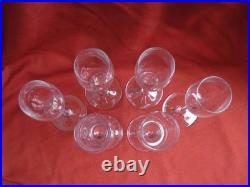 BACCARAT, SAINT REMY, SERIE DE 6 FLUTES A CHAMPAGNE EN CRISTAL, EPOQUE XXème