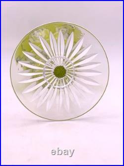 BACCARAT Série de 6 verres à vin du Rhin Roemer vert modèle Eperon