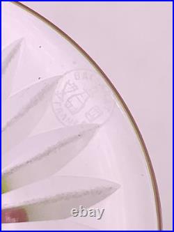 BACCARAT Série de 6 verres à vin du Rhin Roemer vert modèle Eperon