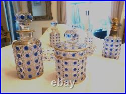 BACCARAT Service de toilettes Cristal (Diamant Pierreries)