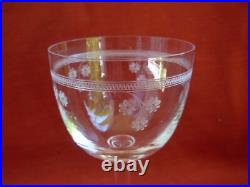 BACCARAT, St LOUIS, SERIE DE 6 VERRES A EAU EN CRISTAL GRAVE, DEBUT XXème BACCARAT, St LOUIS, SERIE DE 6 VERRES A EAU EN CRISTAL GRAVE, DEBUT XXème