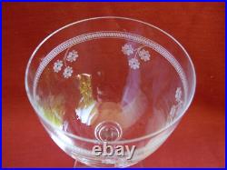 BACCARAT, St LOUIS, SERIE DE 6 VERRES A EAU EN CRISTAL GRAVE, DEBUT XXème BACCARAT, St LOUIS, SERIE DE 6 VERRES A EAU EN CRISTAL GRAVE, DEBUT XXème