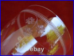 BACCARAT, St LOUIS, SERIE DE 6 VERRES A EAU EN CRISTAL GRAVE, DEBUT XXème BACCARAT, St LOUIS, SERIE DE 6 VERRES A EAU EN CRISTAL GRAVE, DEBUT XXème