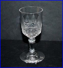 BACCARAT lot 6 verres à liqueur ancien en cristal taillé diamant jeux orgue 19e