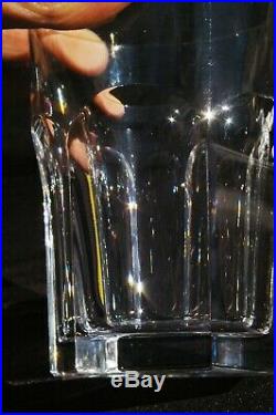 BACCARAT modèle HARCOURT 3 Verres Cristal taillé Gobelets WHISKY H 10,4cm
