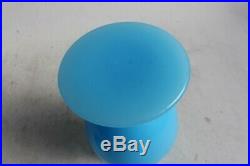 BACCARAT vase cristal bleu opaline agate (42005)
