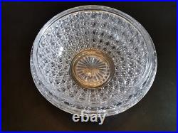 Baccarat 2 grandes Coupes 1880 Diamants Pierreries Hexagonaux Japon Cristal Luxe