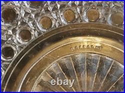 Baccarat 2 grandes Coupes 1880 Diamants Pierreries Hexagonaux Japon Cristal Luxe