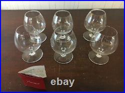 Baccarat 2 x 6 verres à cognac cristal de Baccarat (prix pour les 6 verres)