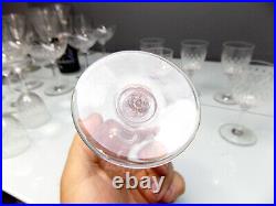 Baccarat- 4 Verres A Vin En Cristal Du Service Paris Grain De Riz-h 11.3 Cms