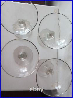 Baccarat 4 coupes à Champagne en cristal époque 1900
