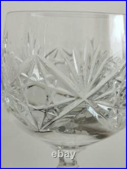 Baccarat 5 Verres En Cristal Modèle Parmentier Estampillé