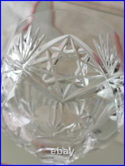 Baccarat 5 Verres En Cristal Modèle Parmentier Estampillé