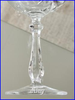 Baccarat 5 Verres En Cristal Modèle Parmentier Estampillé