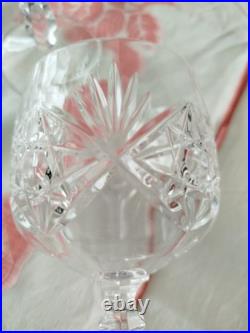Baccarat 5 Verres En Cristal Modèle Parmentier Estampillé