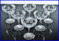 Baccarat 6 Coupes A Champagne Martiny En Cristal Taille Modele Epron Avant 1936