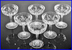 Baccarat 6 Coupes A Champagne Martiny En Cristal Taille Modele Epron Avant 1936