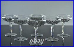 Baccarat 6 Coupes A Champagne Martiny En Cristal Taille Modele Epron Avant 1936