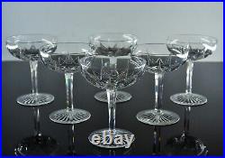 Baccarat 6 Coupes A Champagne Martiny En Cristal Taille Modele Epron Avant 1936