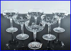 Baccarat 6 Coupes A Champagne Martiny En Cristal Taille Modele Epron Avant 1936