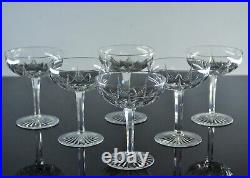 Baccarat 6 Coupes A Champagne Martiny En Cristal Taille Modele Epron Avant 1936