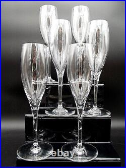 Baccarat 6 Flutes A Champagne En Cristal Du Service Saint-remy- Lot 1