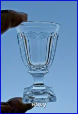 Baccarat 6 Likörglas Verres Cave A Liqueur Cristal Taille Cotes Plates 19eme At