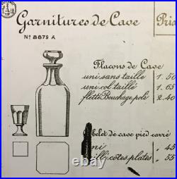 Baccarat 6 Likörglas Verres Cave A Liqueur Cristal Taille Cotes Plates 19eme At