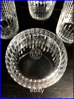 Baccarat 6 Verres A Whisky Gobelets cristal Taillé Modèle Nancy Hauteur 10cm