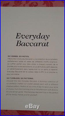 Baccarat 6 Verres Gobelets Everyday Classic Parfait Etat Neuf