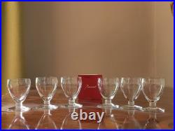 Baccarat 6 Verres Modele Cheverny N 5 Verre A Porto 7, 5 cm