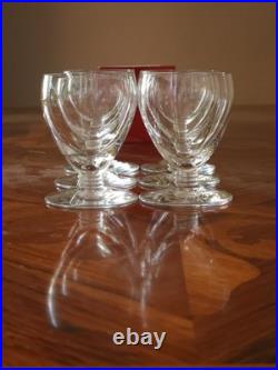 Baccarat 6 Verres Modele Cheverny N 5 Verre A Porto 7, 5 cm