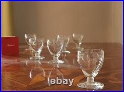 Baccarat 6 Verres Modele Cheverny N 5 Verre A Porto 7, 5 cm