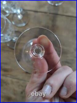 Baccarat 8 Verres A Vin Cristal Modèle Sévigné 12.5cm (J1)