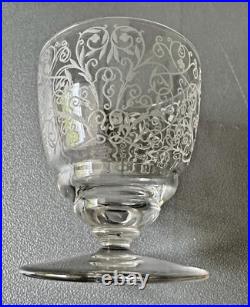 Baccarat 8 Verres Liqueur ou Porto en Cristal Gravé Modèle Lulli