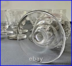 Baccarat 8 Verres Liqueur ou Porto en Cristal Gravé Modèle Lulli