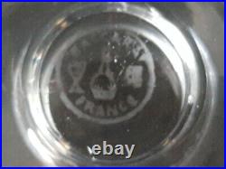 Baccarat 8 verres cristal gravés d'arabesque Lulli 22136