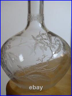 Baccarat Ancienne Carafe A Liqueur Cristal Modele Mimosa